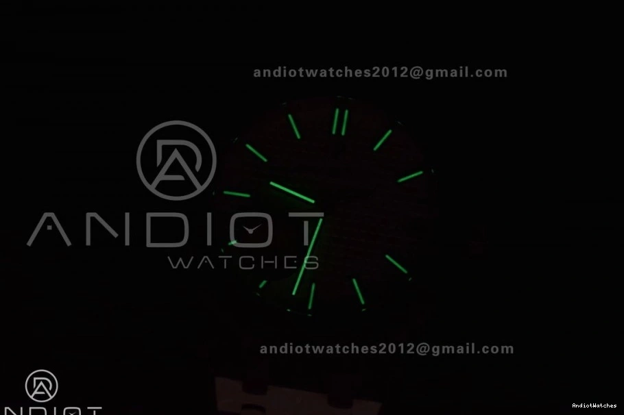 APSF A4302 Royal 15500 Clone Oak Bracelet SS on 41mm Textured 449 Best Affordable Super Edition 1:1 White SS Dial 0206